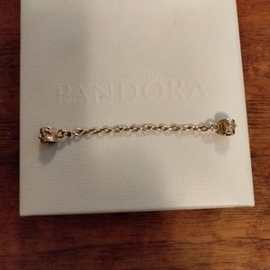 Pandora 14k gold safety chain